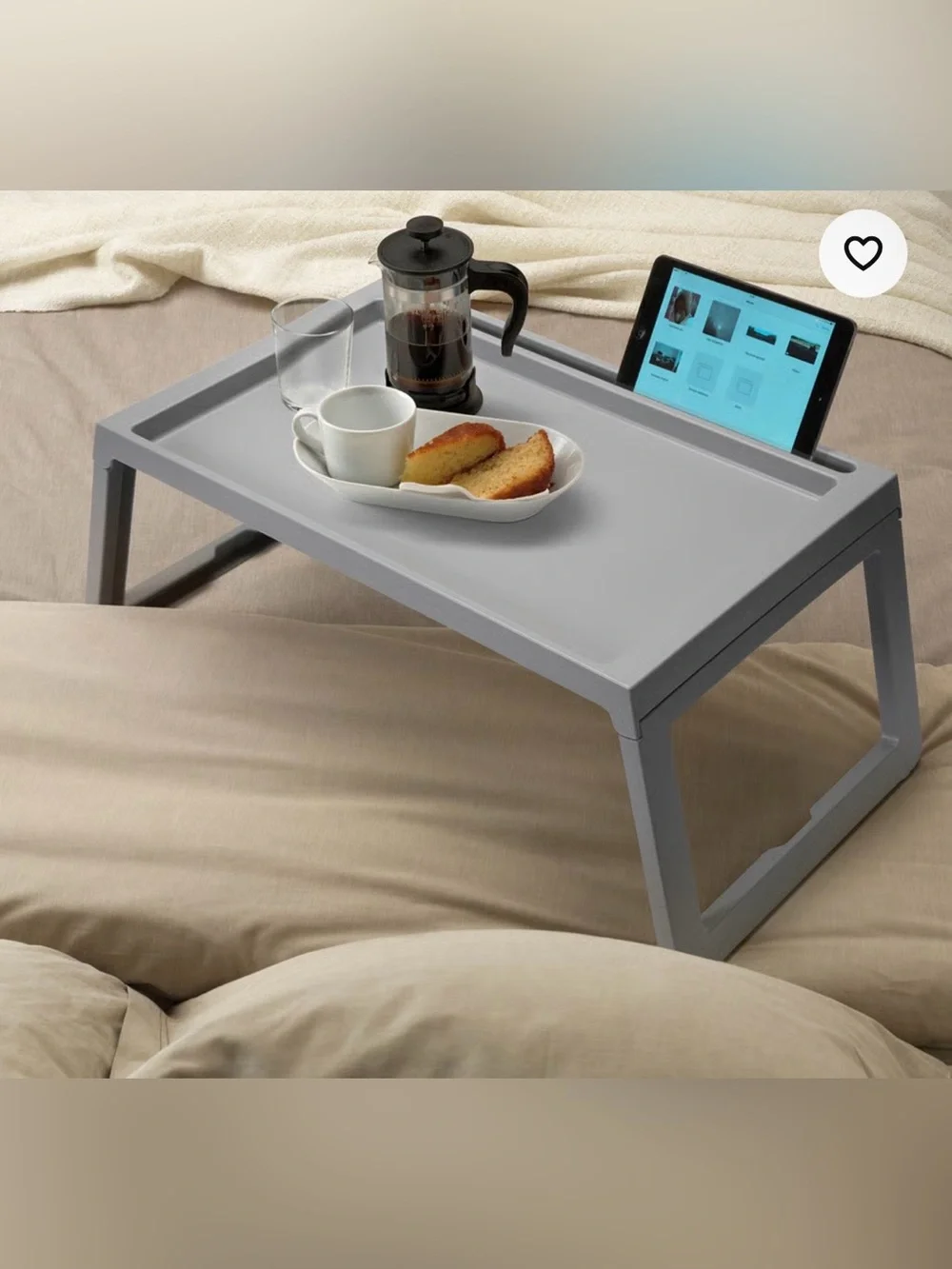 EUC IKEA Gray bed tray